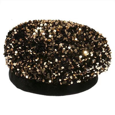 2023 m. blizgučiai beretės Rudens ir žiemos tapytojas Hat Street Visoms rungtynėms Hat Moterų vakarėlis Moliūgų kepurė Panamos kibiras Kepurė Зимняя Шапка