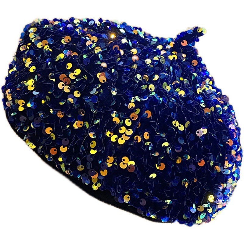 2023 m. blizgučiai beretės Rudens ir žiemos tapytojas Hat Street Visoms rungtynėms Hat Moterų vakarėlis Moliūgų kepurė Panamos kibiras Kepurė Зимняя Шапка