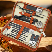 Комплект за грижа за ноктите от неръждаема стомана Комплект за маникюр Професионален комплект за педикюр Комплект за нокти за жени и мъже Комплекти калъфи за пътуване Подаръци