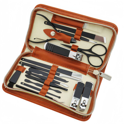 Комплект за грижа за ноктите от неръждаема стомана Комплект за маникюр Професионален комплект за педикюр Комплект за нокти за жени и мъже Комплекти калъфи за пътуване Подаръци