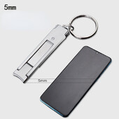 Ultra tanke škarice za nokte 0,5 cm Prijenosna sklopiva višenamjenska škarica za nokte Odstranjivač mrtve kože Kliješta Alat za nokte