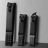 Μαύρο νυχοκόπτη από ανοξείδωτο ατσάλι Κόφτης νυχιών Χοντρό ψαλίδι Πένσα νυχιών στα δάχτυλα Επαγγελματικό Σετ εργαλείων κοπής μανικιούρ