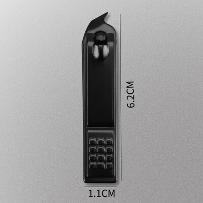 Μαύρο νυχοκόπτη από ανοξείδωτο ατσάλι Κόφτης νυχιών Χοντρό ψαλίδι Πένσα νυχιών στα δάχτυλα Επαγγελματικό Σετ εργαλείων κοπής μανικιούρ