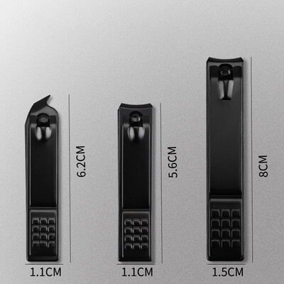 Μαύρο νυχοκόπτη από ανοξείδωτο ατσάλι Κόφτης νυχιών Χοντρό ψαλίδι Πένσα νυχιών στα δάχτυλα Επαγγελματικό Σετ εργαλείων κοπής μανικιούρ