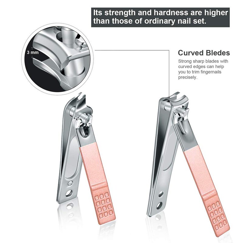 Naujas nagų kirpimo manikiūro rinkinys, kelionių mini nagų kirpimo priemonių rinkinys pedikiūro priežiūros įrankiai, nerūdijančio plieno priežiūros rinkinys