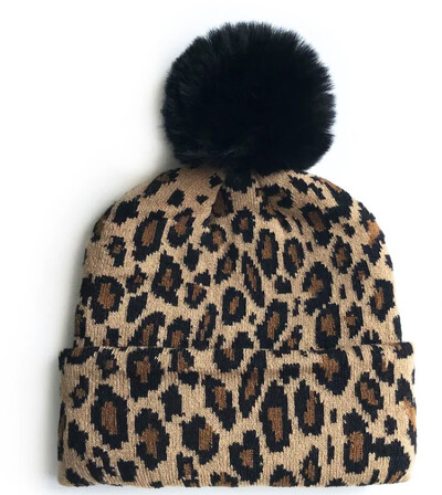 Modna dječja zimska dječja kapa za pletenje s leopard uzorkom 2020. Jesen i zima Nova heklana topla kapa Skullies Kape za dječake i djevojčice Putovanja