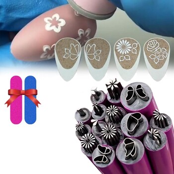 4/610/15PCS Πινέλο με κουκκίδες Nail Art Σετ στυλό σφραγίδας Εργαλεία μανικιούρ Ζωγραφική λουλουδιών Σχέδιο στυλό για γκράφιτι νυχιών