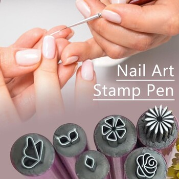 4/610/15PCS Πινέλο με κουκκίδες Nail Art Σετ στυλό σφραγίδας Εργαλεία μανικιούρ Ζωγραφική λουλουδιών Σχέδιο στυλό για γκράφιτι νυχιών