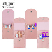 Arte Clavo manikīra komplekts pedikīra komplekti nagu griezējs nerūsējošā tērauda profesionālie nagu griešanas instrumenti ar ceļojumu futrāļa komplektu