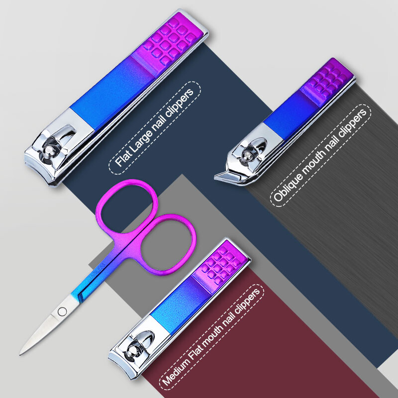 Arte Clavo manikīra komplekts pedikīra komplekti nagu griezējs nerūsējošā tērauda profesionālie nagu griešanas instrumenti ar ceļojumu futrāļa komplektu