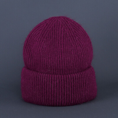 Χειμωνιάτικο ζεστό καπέλο Angora Beanie για γυναίκες κορίτσια με γούνα κουνελιού Χνουδωτά πλεκτά καπέλα Earflap Μαλακό ζεστό SKI Snow outdoor Skullies