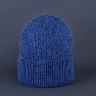 Χειμωνιάτικο ζεστό καπέλο Angora Beanie για γυναίκες κορίτσια με γούνα κουνελιού Χνουδωτά πλεκτά καπέλα Earflap Μαλακό ζεστό SKI Snow outdoor Skullies