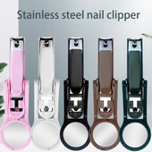 Νυχοκόπτη Νυχιών με μεγεθυντικό φακό για ηλικιωμένους Φορητό Εργαλείο ομορφιάς Εύκολη λαβή Ψαλίδι νυχιών από ανοξείδωτο ατσάλι