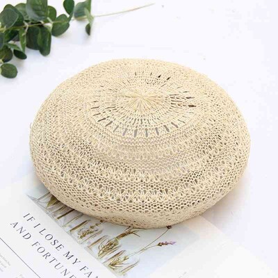 WZCX 2019 Νέα κορεατική έκδοση Hollow μονόχρωμο αναπνεύσιμο μπερέ Casual Tide Καλοκαιρινό ρυθμιζόμενο γυναικείο καπέλο Καπέλο για ενήλικες