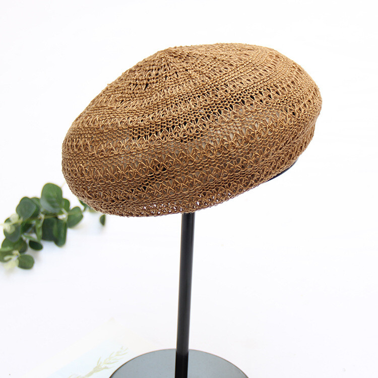 WZCX 2019 Νέα κορεατική έκδοση Hollow μονόχρωμο αναπνεύσιμο μπερέ Casual Tide Καλοκαιρινό ρυθμιζόμενο γυναικείο καπέλο Καπέλο για ενήλικες