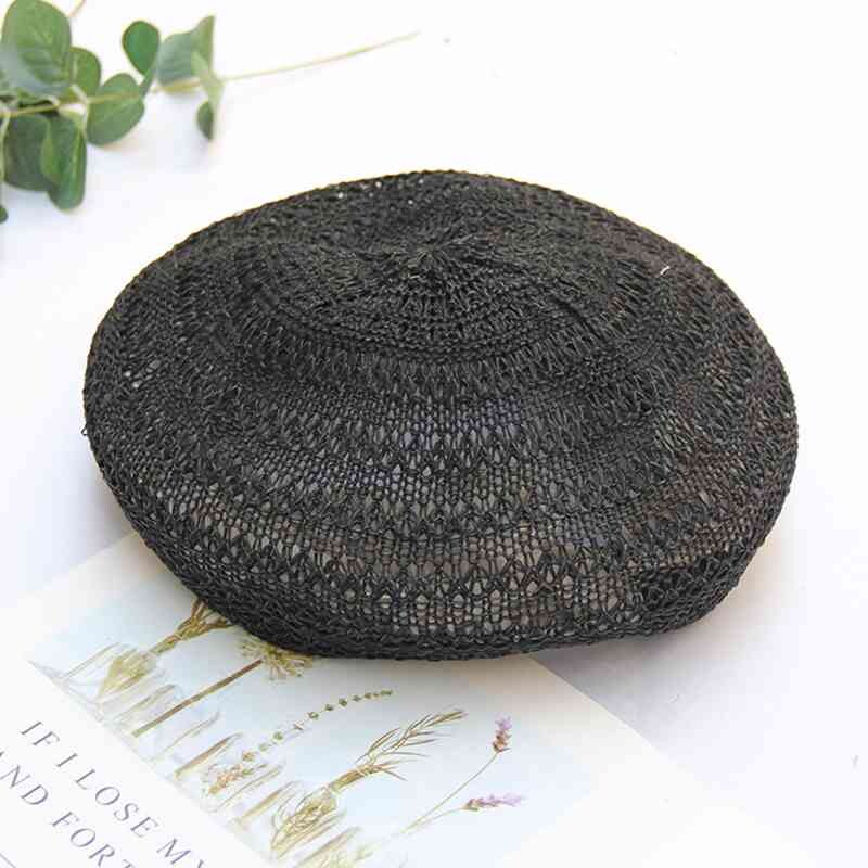WZCX 2019 Νέα κορεατική έκδοση Hollow μονόχρωμο αναπνεύσιμο μπερέ Casual Tide Καλοκαιρινό ρυθμιζόμενο γυναικείο καπέλο Καπέλο για ενήλικες
