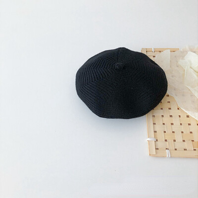 Žieminės beretės Vienspalvės megztos vilnonės kepuraitės kepuraitės šiluminės galvos juostos kepuraitės naujagimių fotografijos rekvizitai vaikams berniukui mergaitei