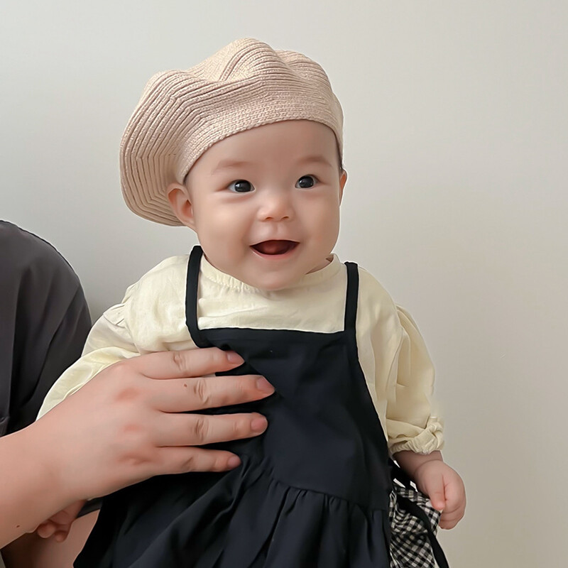 Žieminės beretės Vienspalvės megztos vilnonės kepuraitės kepuraitės šiluminės galvos juostos kepuraitės naujagimių fotografijos rekvizitai vaikams berniukui mergaitei