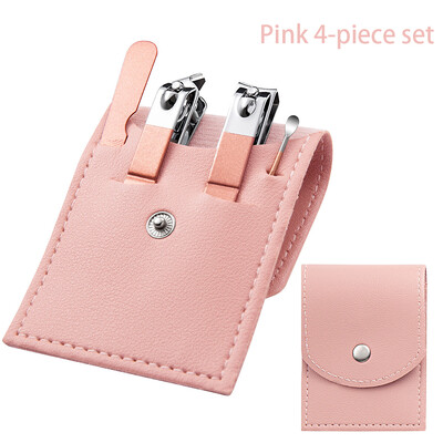 4 τμχ Σετ μανικιούρ Νυχοκόπτη από ανοξείδωτο ατσάλι Φορητό Διαγώνιο Νυχοκόπτη Σετ Μανικιούρ Σετ κουταλιού για αυτιά