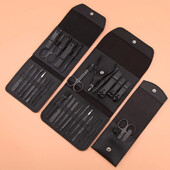 Επαγγελματικό σετ μανικιούρ από ανοξείδωτο ατσάλι Σετ περιποίησης Μανικιούρ Νυχοκόπτη πεντικιούρ Σετ Εργαλεία περιποίησης νυχιών με θήκη ταξιδιού