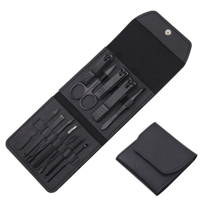 Επαγγελματικό σετ μανικιούρ από ανοξείδωτο ατσάλι Σετ περιποίησης Μανικιούρ Νυχοκόπτη πεντικιούρ Σετ Εργαλεία περιποίησης νυχιών με θήκη ταξιδιού