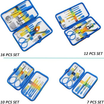 Σετ μανικιούρ από ανοξείδωτο ατσάλι Σετ μανικιούρ Νυχοκόπτες Σετ Εργαλεία πεντικιούρ Επαγγελματικά εργαλεία περιποίησης Ψαλίδι για τα μαλλιά της μύτης