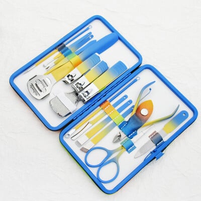 Σετ μανικιούρ από ανοξείδωτο ατσάλι Σετ μανικιούρ Νυχοκόπτες Σετ Εργαλεία πεντικιούρ Επαγγελματικά εργαλεία περιποίησης Ψαλίδι για τα μαλλιά της μύτης