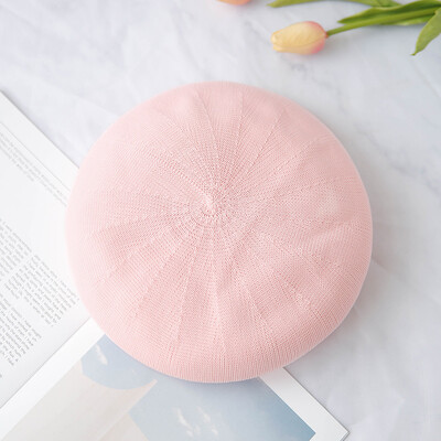 Νέο καπέλο μπερέ 11 χρωμάτων μασίφ γυναικείο πλεκτό ακρυλικό καπέλο άνοιξη καλοκαίρι φθινόπωρο καπέλο μονόχρωμο κορυφαία ποιότητα Γυναικεία Boina Χονδρική