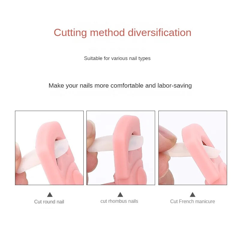 Foarfece franțuzești pentru unghii false în formă de U Dispozitiv de tăiat unghii cu cap profesional din oțel inoxidabil Gel acrilic Dispozitiv de tăiat pentru unghii false franceze