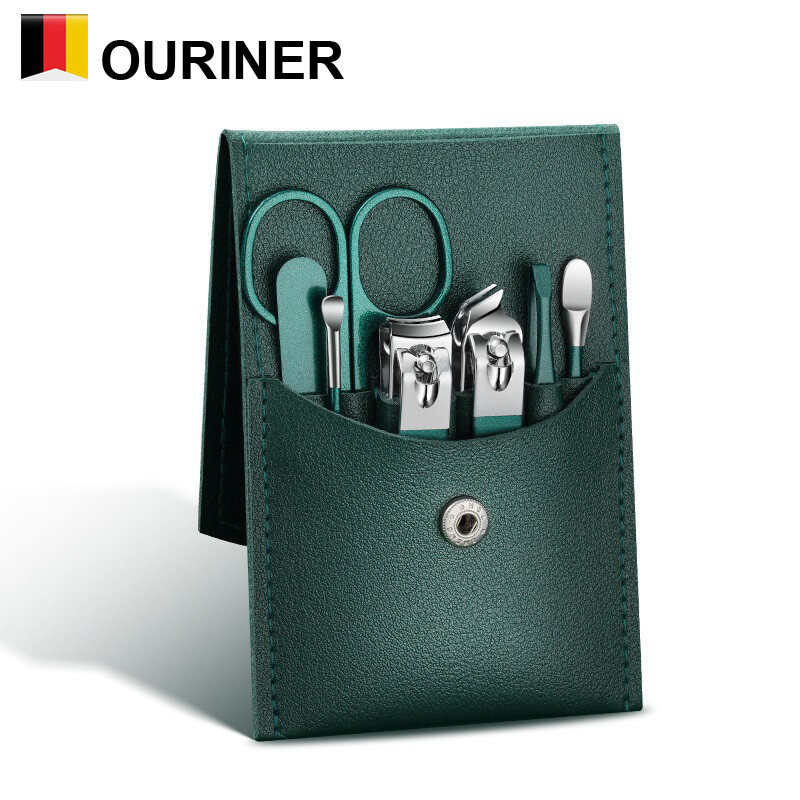 2023 m. Nauji 7 vnt Nešiojami prabangūs manikiūro rinkiniai pedikiūro rinkiniai Spalvoti nagų kirpimo priemonių rinkiniai Asmens priežiūros įrankiai Antakių žirklės