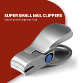 1vnt Profesionalios mini nagų kirpimo mašinėlės Aukštos kokybės nerūdijančio plieno didelio atsidarymo manikiūro nagų kirpimo mašinėlė įaugusių kojų nagų kirpimo mašinėlė