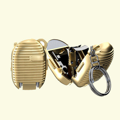 Naujas mini sulankstomas Sharp nerūdijančio plieno nagų kirpimo mašinėlės, nešiojamos manikiūro įrankių nagų kirpimo mašinėlės rinkinys kūrybingi raktų pakabukų priedai