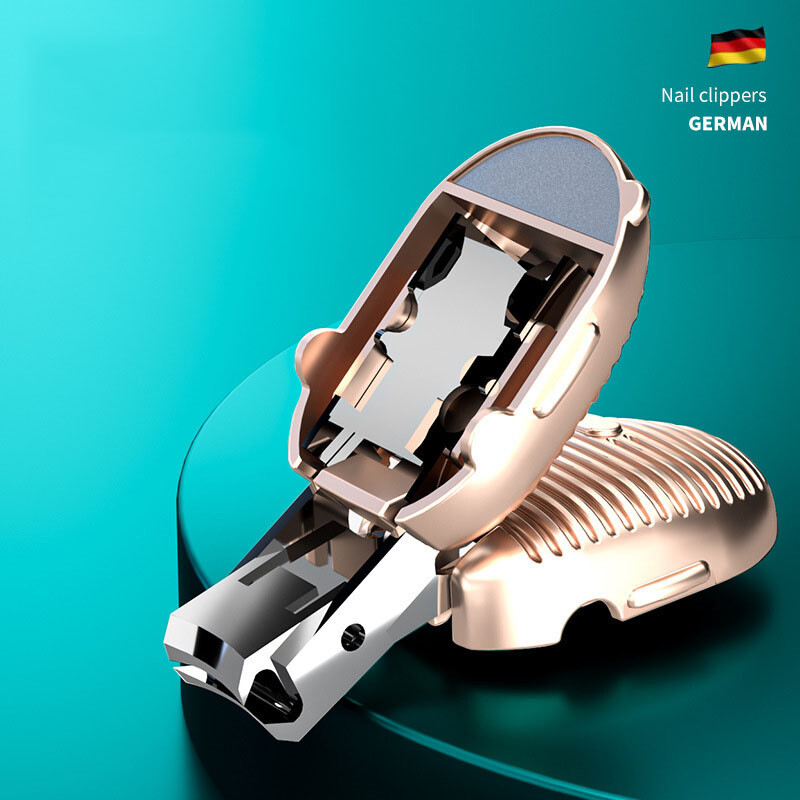 Naujas mini sulankstomas Sharp nerūdijančio plieno nagų kirpimo mašinėlės, nešiojamos manikiūro įrankių nagų kirpimo mašinėlės rinkinys kūrybingi raktų pakabukų priedai