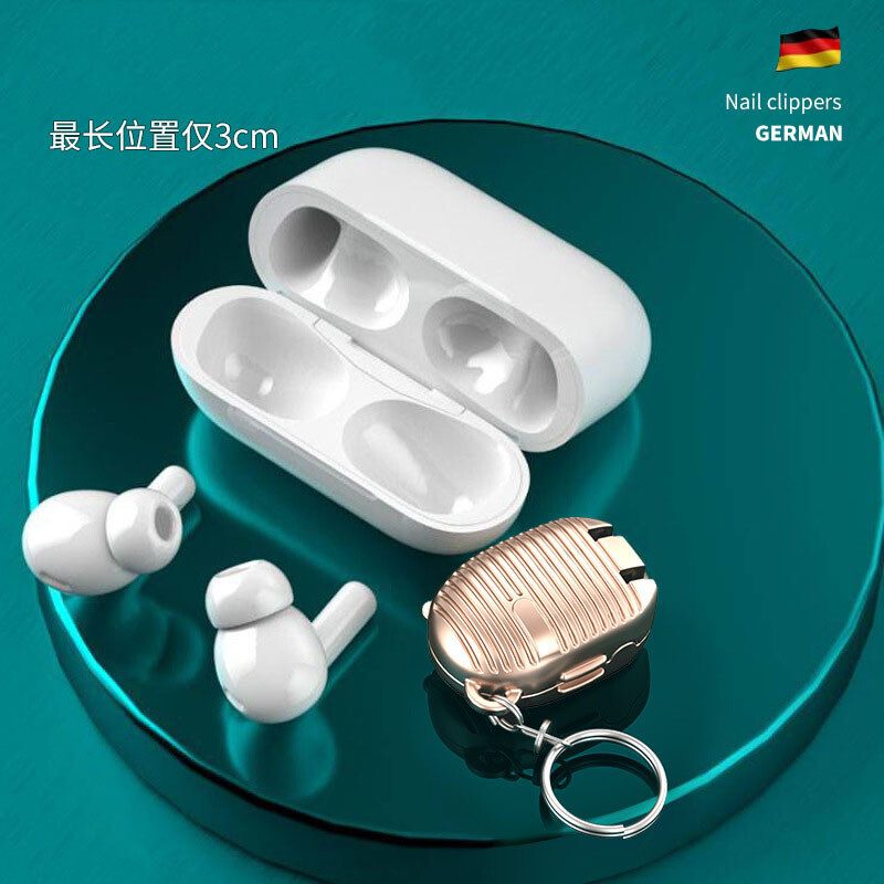 Naujas mini sulankstomas Sharp nerūdijančio plieno nagų kirpimo mašinėlės, nešiojamos manikiūro įrankių nagų kirpimo mašinėlės rinkinys kūrybingi raktų pakabukų priedai