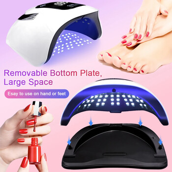 X19 MAX UV LED Λάμπα στεγνώματος νυχιών 320W Professional UV Nail Art Dryer Light for Gel Nails 72 Beads Fast Curing Gel Polish Lamp