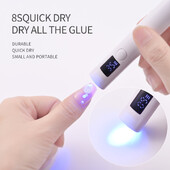 UV lampa za sušenje noktiju Prijenosni USB punjivi UV LED svjetlo za brzo sušenje noktiju Ručna lampa za manikuru za alate za gel lak