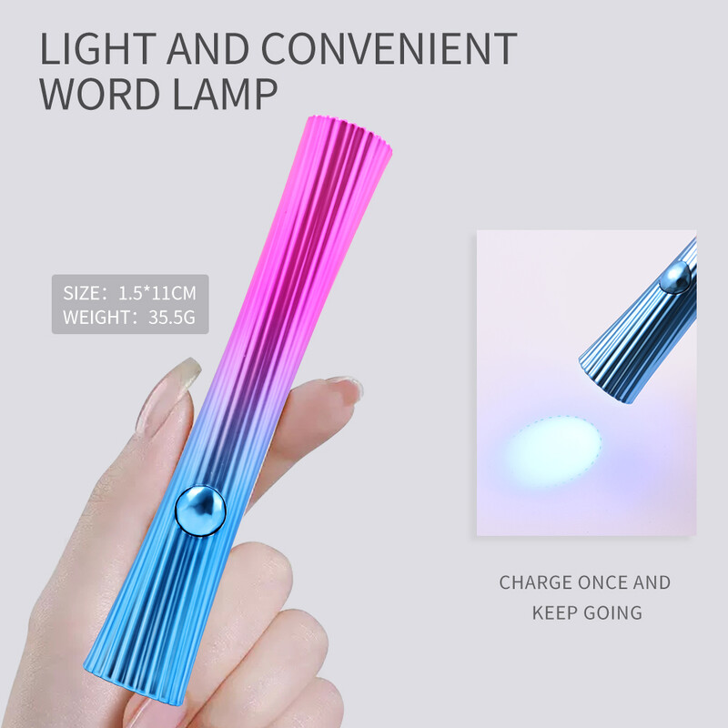 UV lampa za sušenje noktiju Prijenosni USB punjivi UV LED svjetlo za brzo sušenje noktiju Ručna lampa za manikuru za alate za gel lak