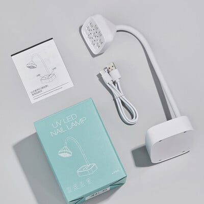 Lampă de unghii cu LED UV Soare reîncărcabilă Lumină UV profesională pentru unghii cu gel, Mini uscător de unghii Lampă cu lumină UV LED pentru salonul de nail art