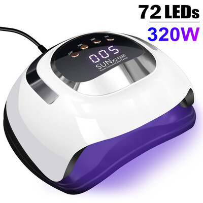 Επαγγελματικό στεγνωτήριο νυχιών 380W λάμπα LED UV για νύχια Gel Polish Dryer Light Nail Art Αξεσουάρ Curing Gel Toe Nails