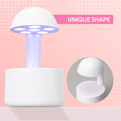 Μίνι UV LED Φωτιστικό νυχιών 6 LED Στεγνωτήρας νυχιών Τύπου C Φορτιζόμενη Φορητή λάμπα μανικιούρ με έξυπνα εργαλεία επαγωγής Nail Art