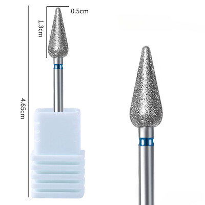 1 bucă freză cu diamant pentru freza pentru curățarea gelului pentru îndepărtarea preaplinului pentru manichiură, pedichiură
