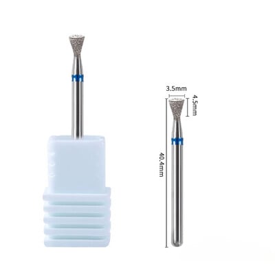 1 bucă freză cu diamant pentru freza pentru curățarea gelului pentru îndepărtarea preaplinului pentru manichiură, pedichiură