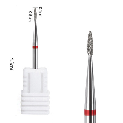 1 bucă freză cu diamant pentru freza pentru curățarea gelului pentru îndepărtarea preaplinului pentru manichiură, pedichiură