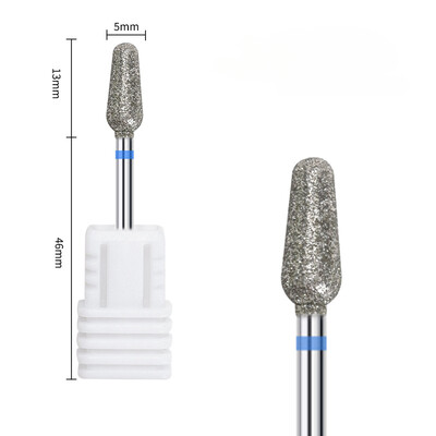 1 bucă freză cu diamant pentru freza pentru curățarea gelului pentru îndepărtarea preaplinului pentru manichiură, pedichiură