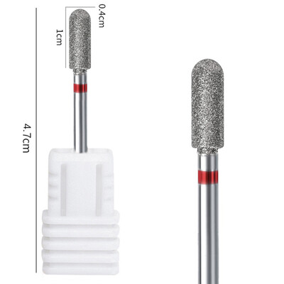 1 bucă freză cu diamant pentru freza pentru curățarea gelului pentru îndepărtarea preaplinului pentru manichiură, pedichiură