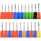 Τρυπάνι νυχιών Ηλεκτρικό μανικιούρ Τρυπάνι φρεζαρίσματος για νύχια Διαμαντένιο κόφτη επιδερμίδας με φλόγα Τρυπάνι νυχιών Clean Bits Burr