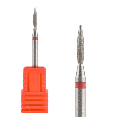 Τρυπάνι νυχιών Ηλεκτρικό μανικιούρ Τρυπάνι φρεζαρίσματος για νύχια Διαμαντένιο κόφτη επιδερμίδας με φλόγα Τρυπάνι νυχιών Clean Bits Burr