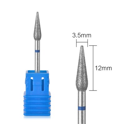 Τρυπάνι νυχιών Ηλεκτρικό μανικιούρ Τρυπάνι φρεζαρίσματος για νύχια Διαμαντένιο κόφτη επιδερμίδας με φλόγα Τρυπάνι νυχιών Clean Bits Burr