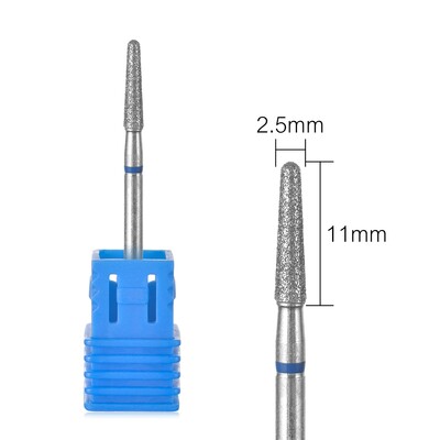 Τρυπάνι νυχιών Ηλεκτρικό μανικιούρ Τρυπάνι φρεζαρίσματος για νύχια Διαμαντένιο κόφτη επιδερμίδας με φλόγα Τρυπάνι νυχιών Clean Bits Burr