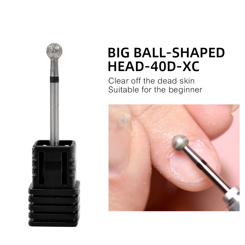 Τρυπάνι νυχιών Ηλεκτρικό μανικιούρ Τρυπάνι φρεζαρίσματος για νύχια Διαμαντένιο κόφτη επιδερμίδας με φλόγα Τρυπάνι νυχιών Clean Bits Burr